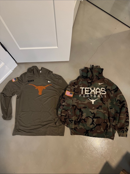 Nike Other - Nike Olive Hoodie & Camo Texas Football hoodies - Orange & Camouflage